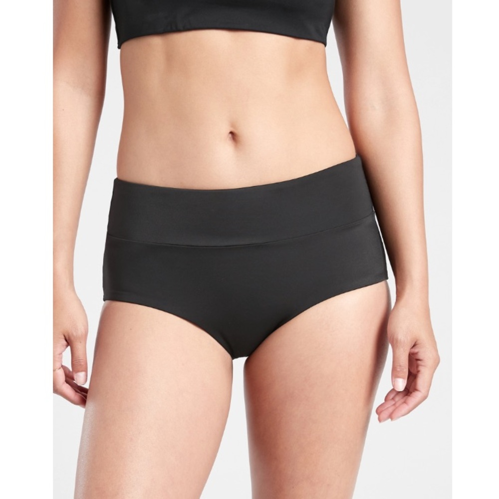 NWT Athleta Malibu Swim Boyshort // Black